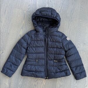 Moncler Navy Puffer Jacket Girl size 8